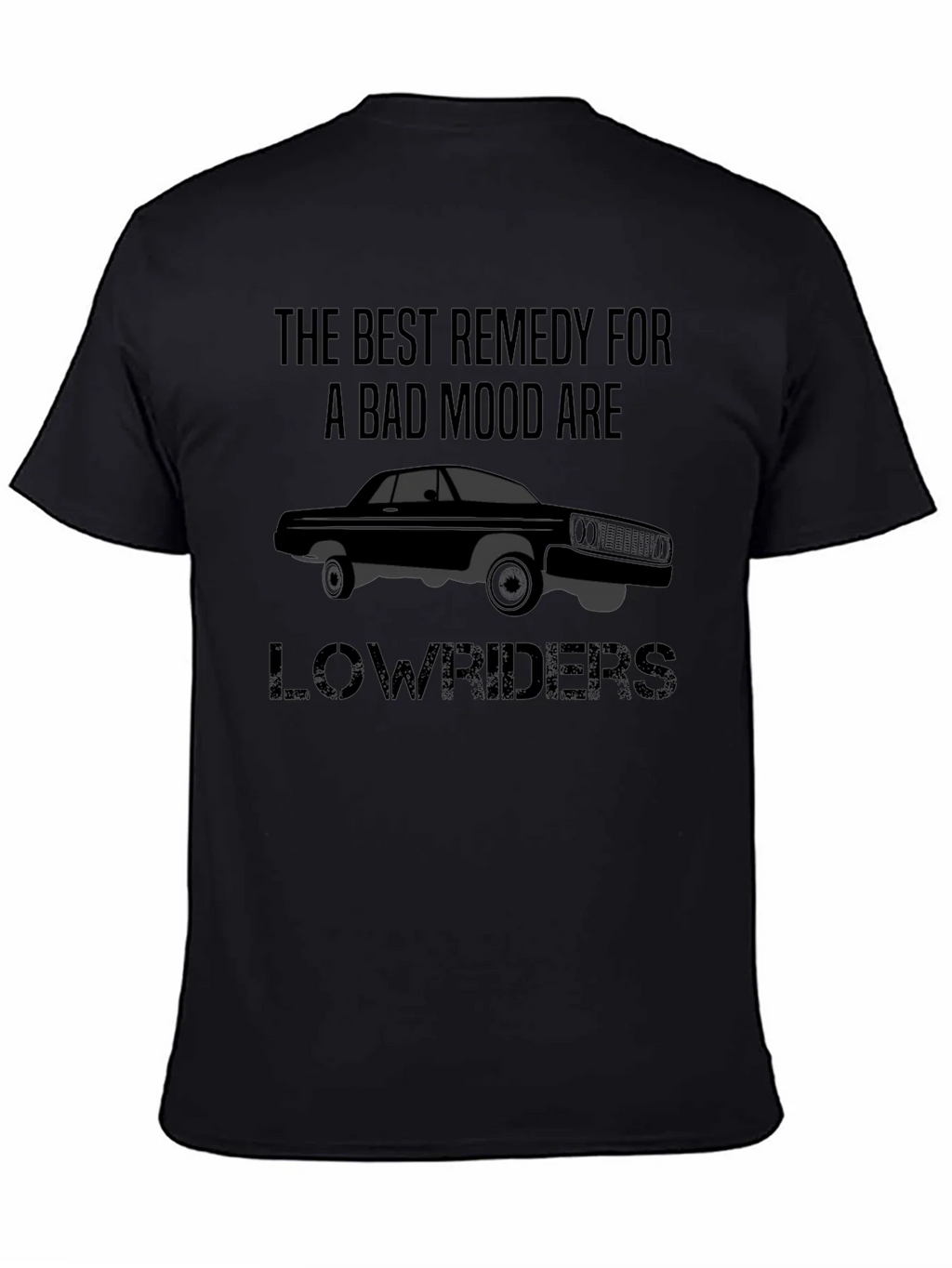 Lowrider Car T-Shirt: Best Remedy Bad Mood Tee product image 3