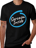 Sarcasm Inside Black T-Shirt - Funny Graphic Tee product image 1