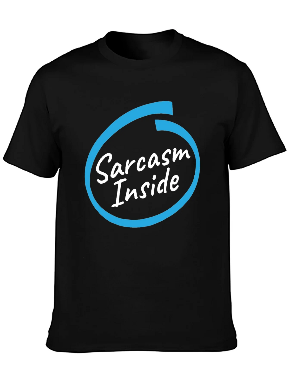 Sarcasm Inside Black T-Shirt - Funny Graphic Tee product image 3