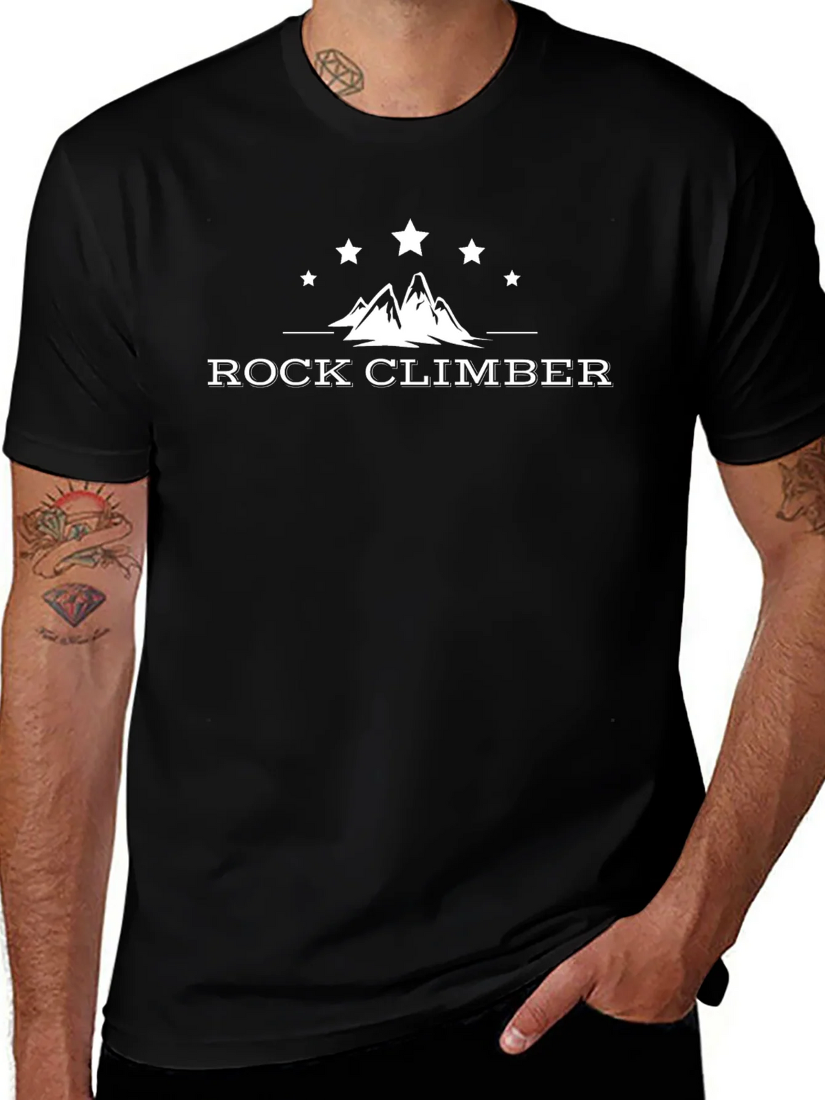 Rock Climber Graphic Tee - Mens Black T-Shirt product image 1