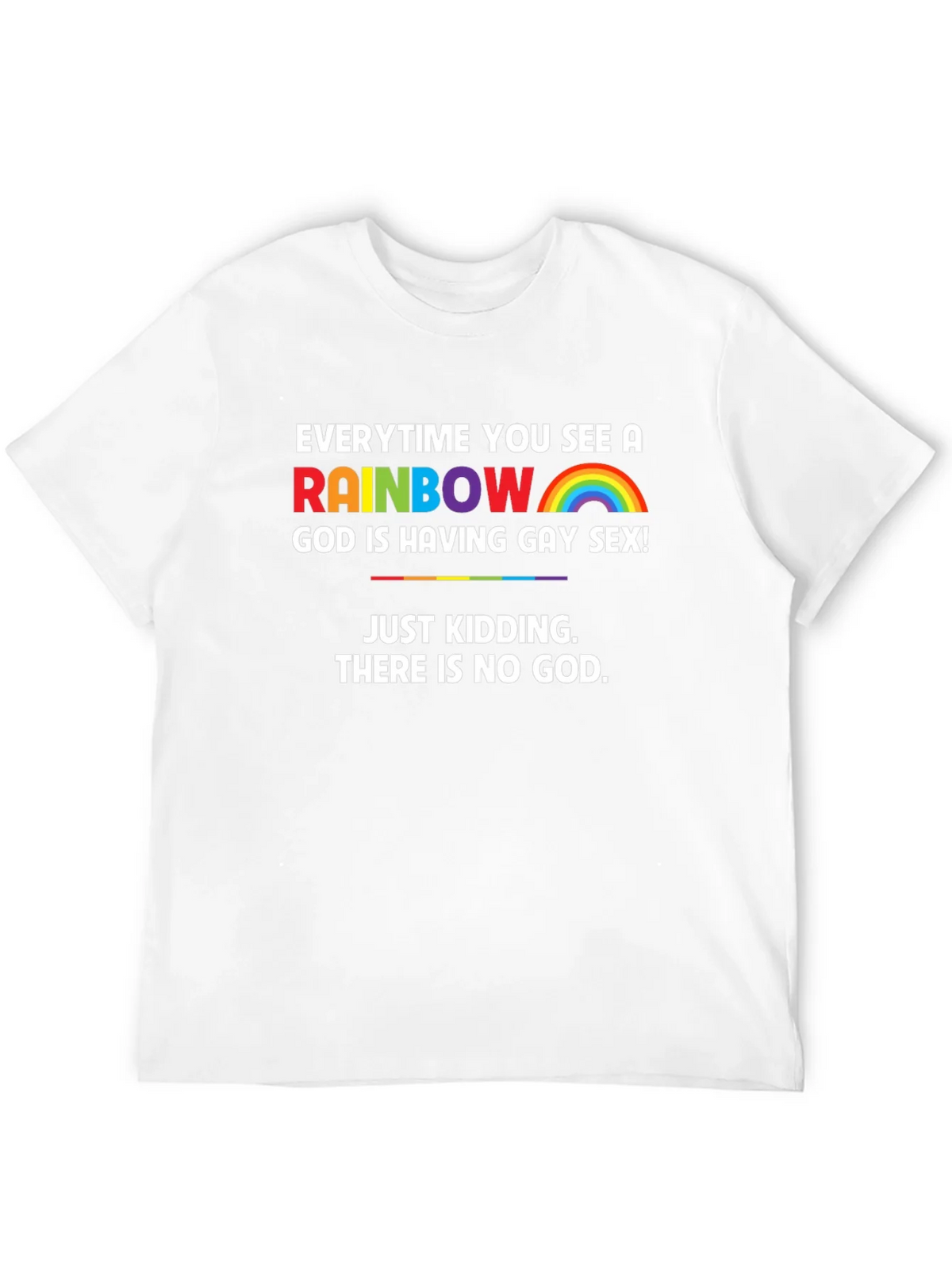Rainbow Atheist T-Shirt - Funny & Bold Design product image 11