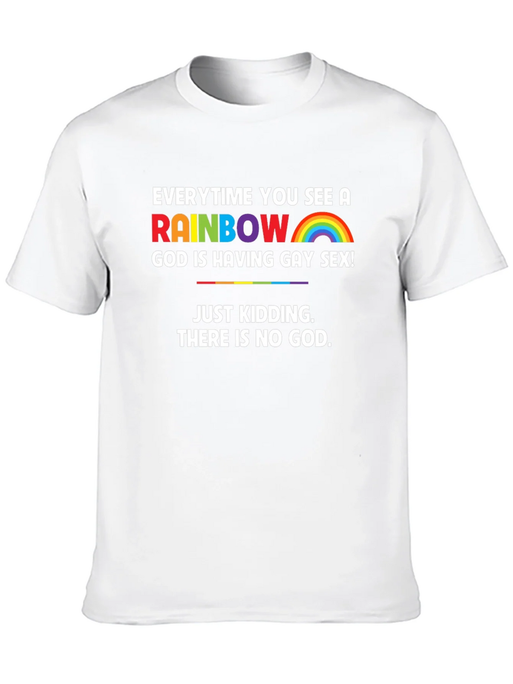 Rainbow Atheist T-Shirt - Funny & Bold Design product image 9