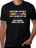 Rainbow Atheist T-Shirt - Funny & Bold Design product image 1