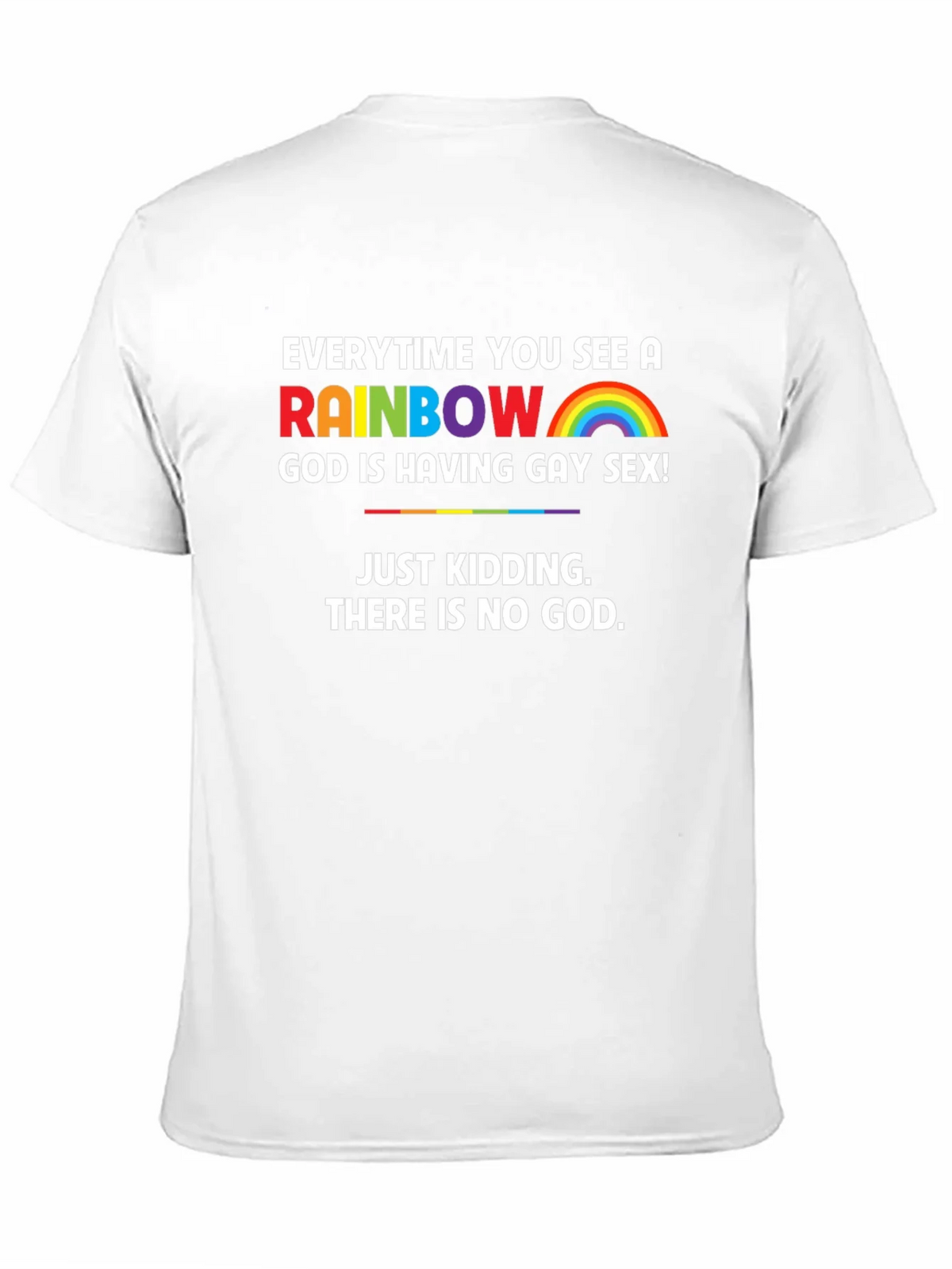 Rainbow Atheist T-Shirt - Funny & Bold Design product image 10