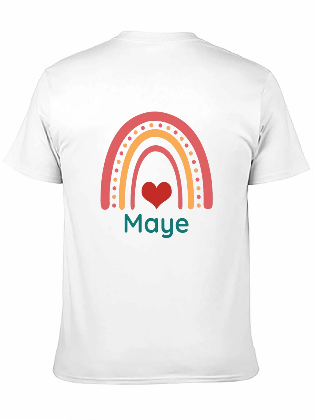 Maye Rainbow Heart Graphic Tee - Black Casual T-Shirt product image 7