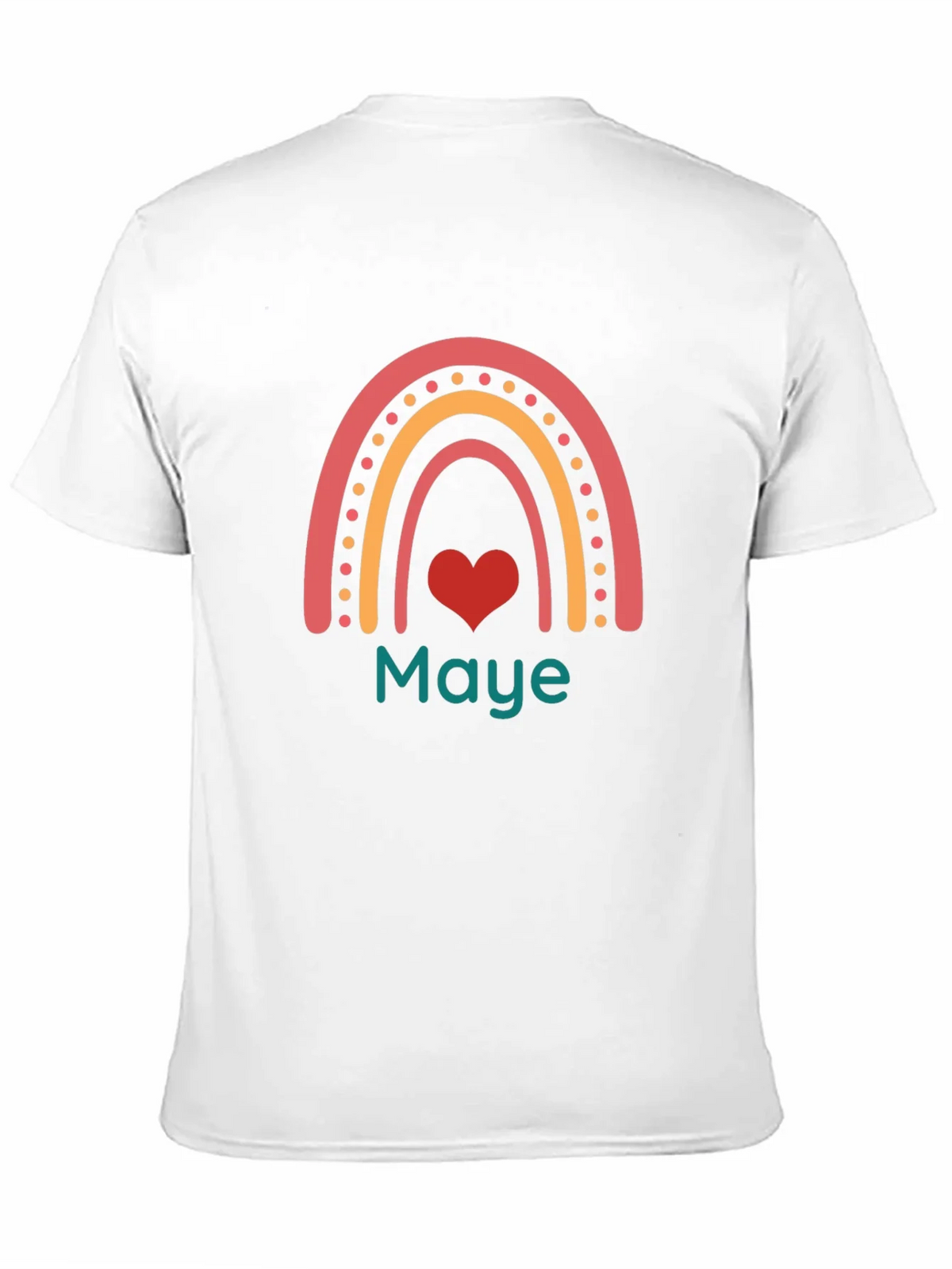 Maye Rainbow Heart Graphic Tee - Black Casual T-Shirt product image 7