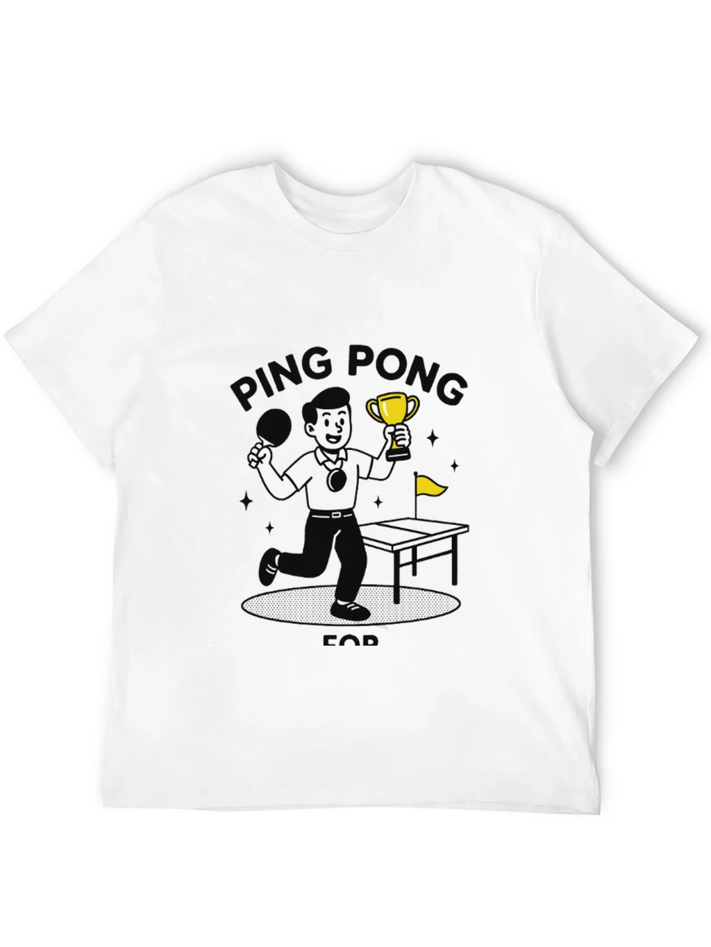 Ping Pong Champ Black Graphic T-Shirt product image 11