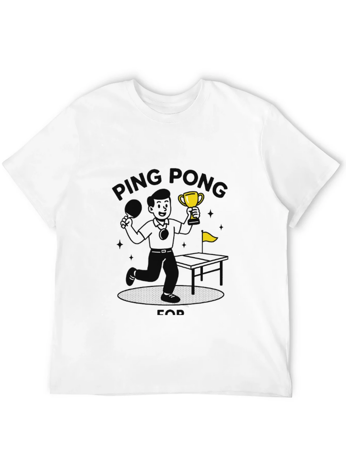 Ping Pong Champ Black Graphic T-Shirt product image 11