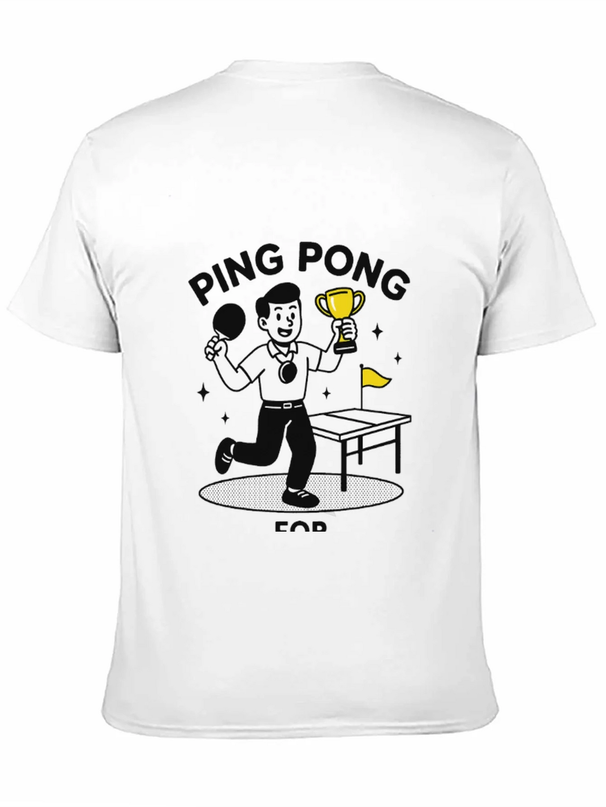 Ping Pong Champ Black Graphic T-Shirt product image 10