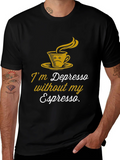 Depresso Espresso Graphic T-Shirt - Coffee Lover Tee product image 1
