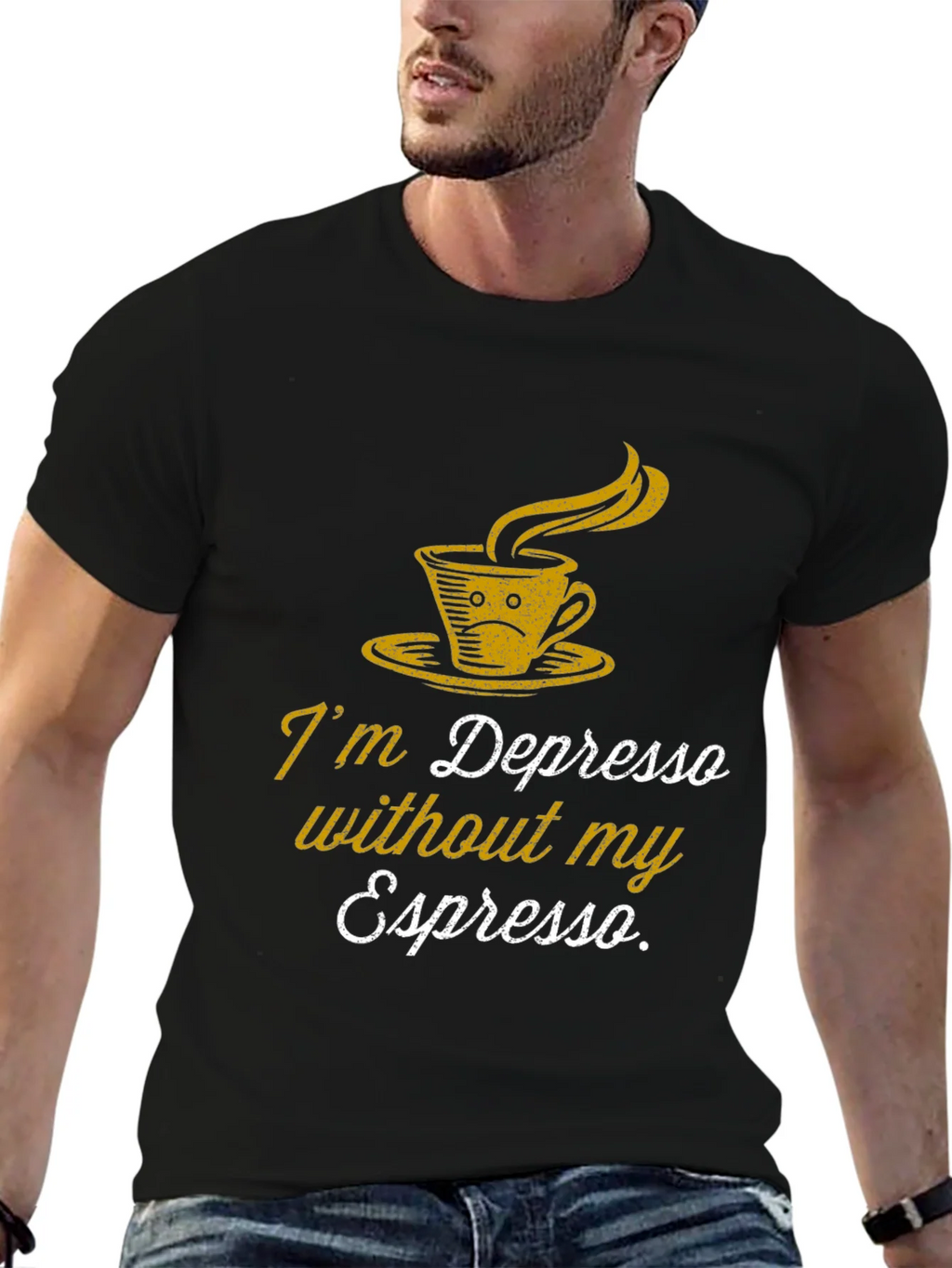 Depresso Espresso Graphic T-Shirt - Coffee Lover Tee product image 6