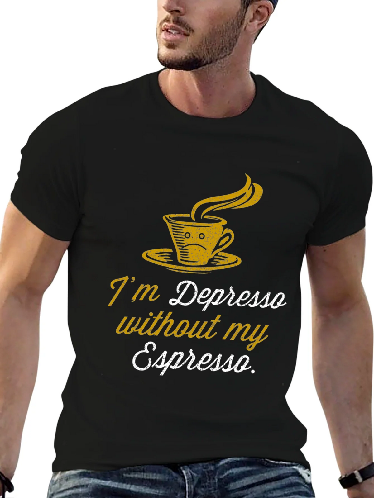 Depresso Espresso Graphic T-Shirt - Coffee Lover Tee product image 6