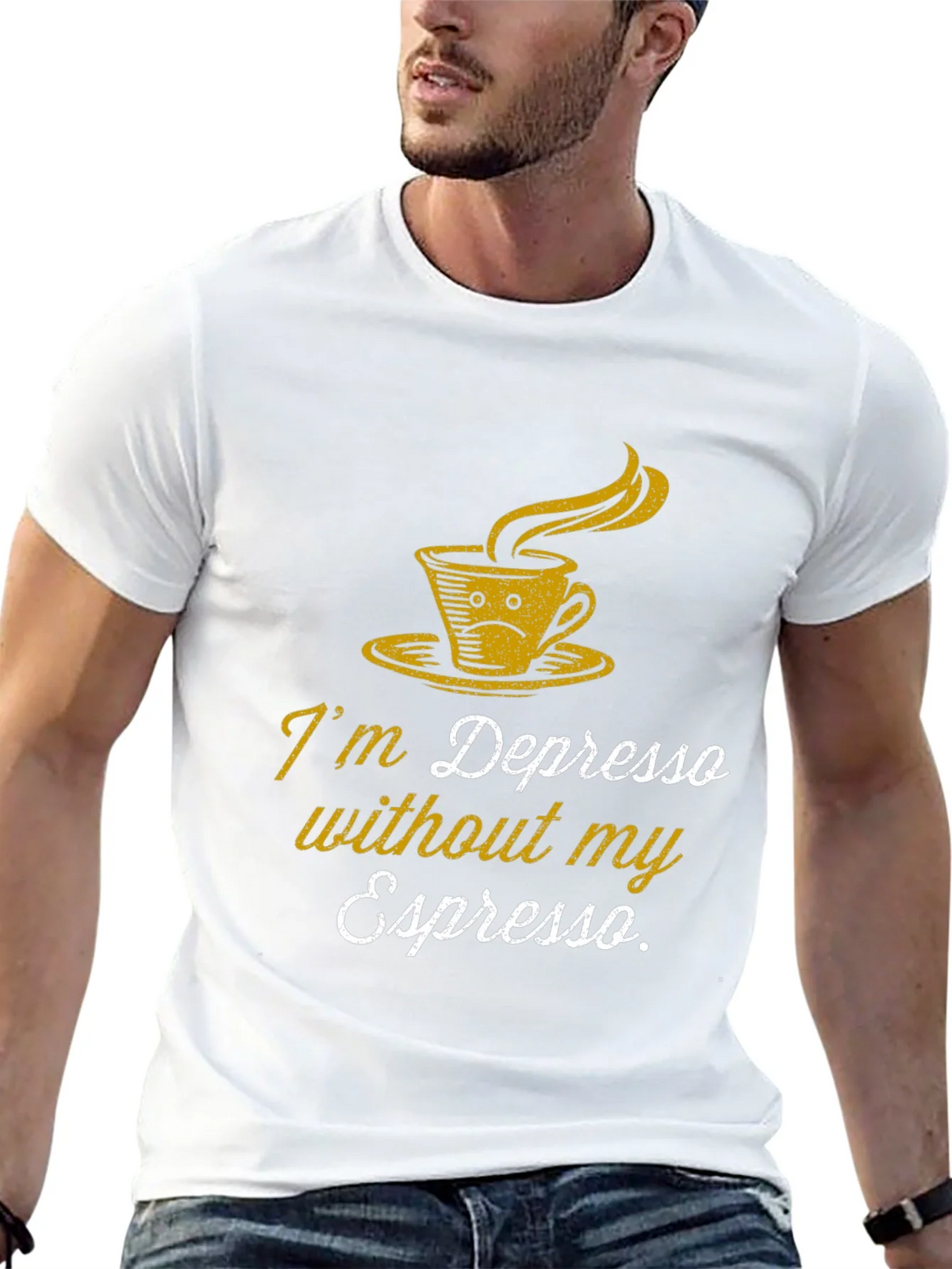 Depresso Espresso Graphic T-Shirt - Coffee Lover Tee product image 12