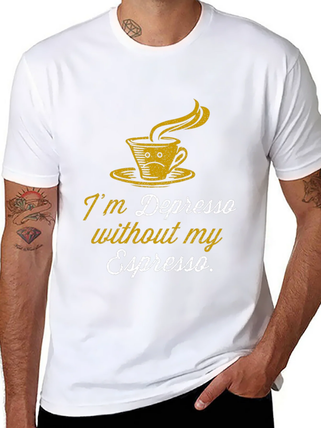 Depresso Espresso Graphic T-Shirt - Coffee Lover Tee product image 7