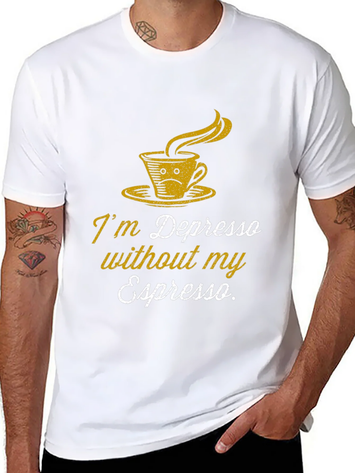 Depresso Espresso Graphic T-Shirt - Coffee Lover Tee product image 7