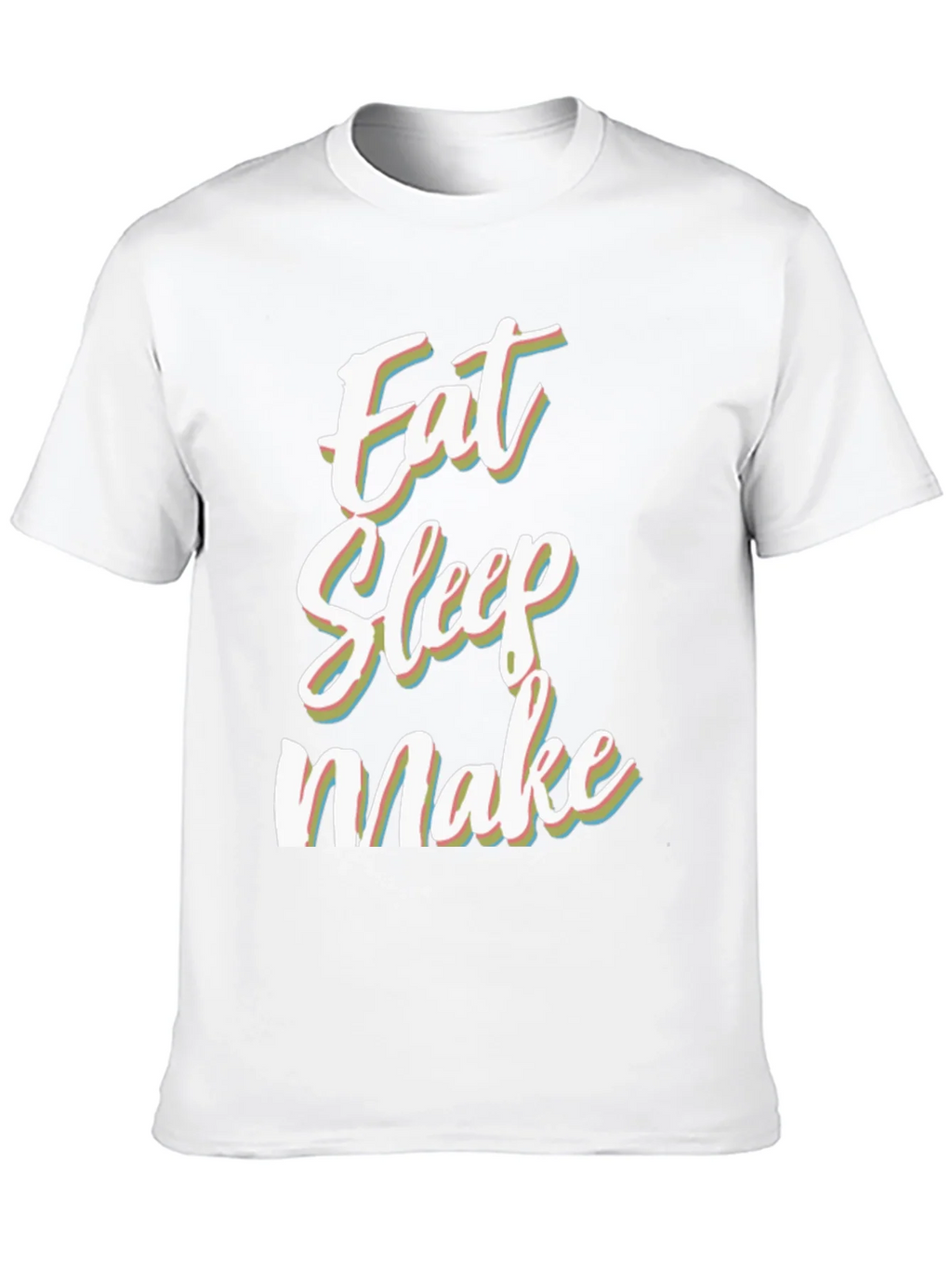 Eat Sleep Make Black Graphic Tee product image 8