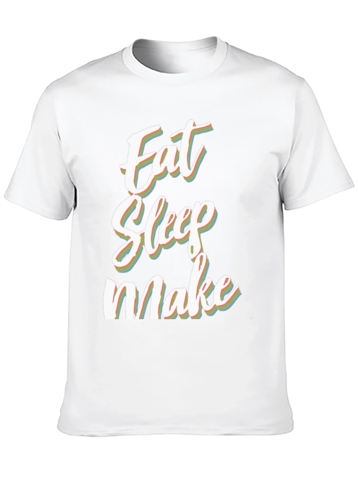 Eat Sleep Make Black Graphic Tee product image 8