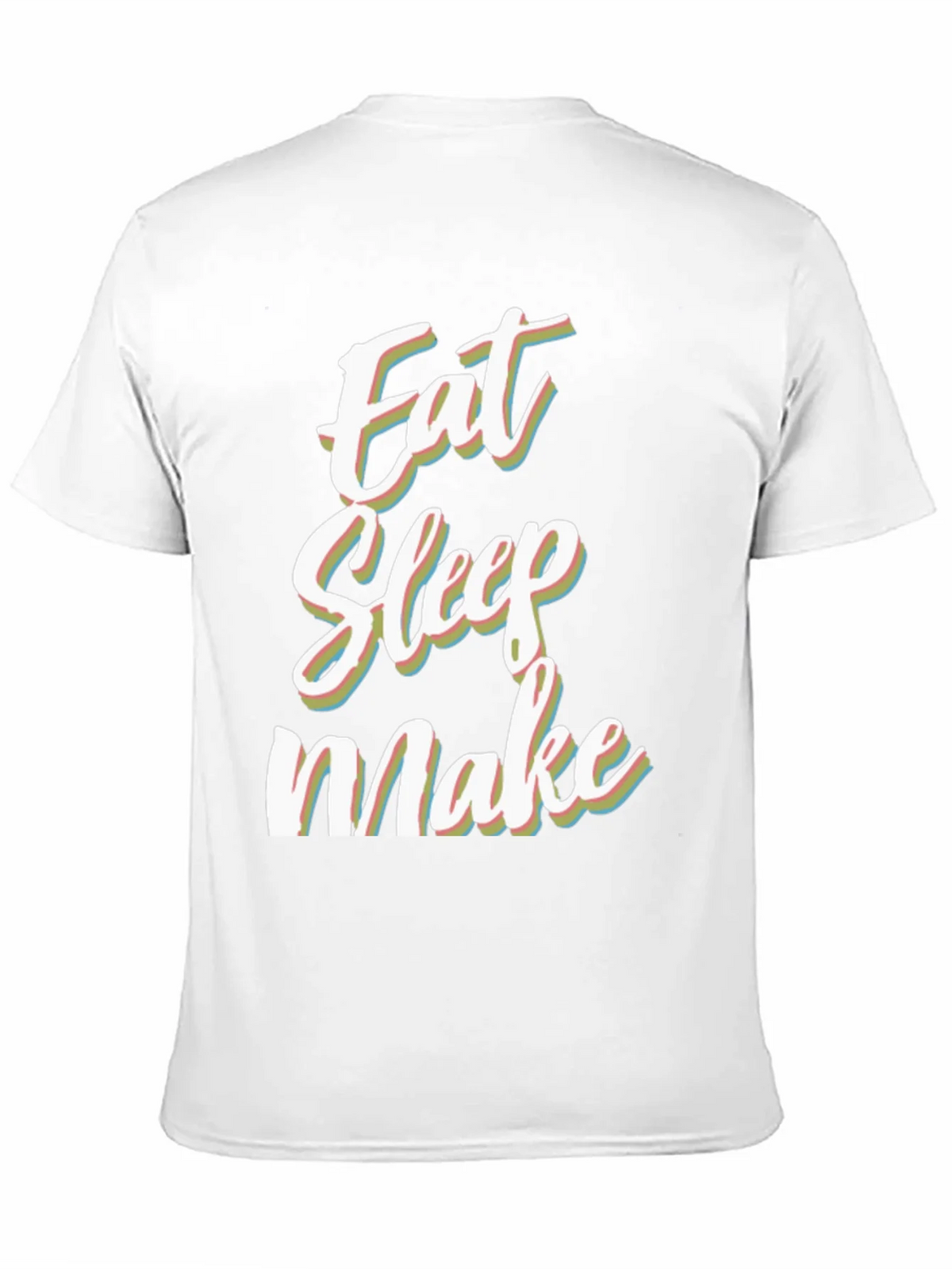 Eat Sleep Make Black Graphic Tee product image 9