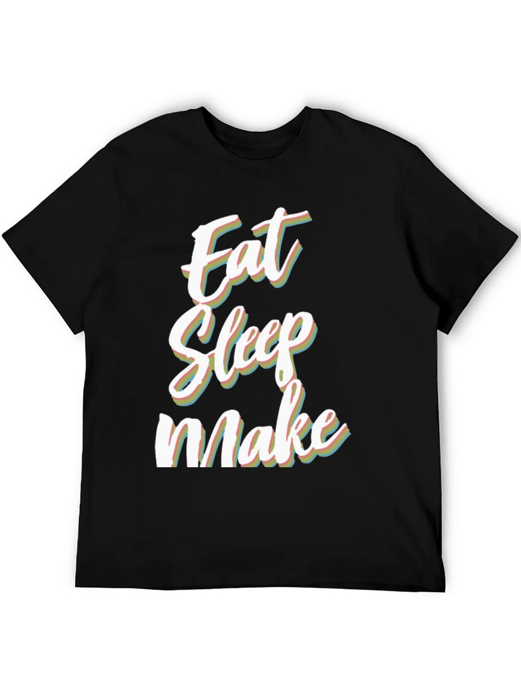Eat Sleep Make Black Graphic Tee product image 4