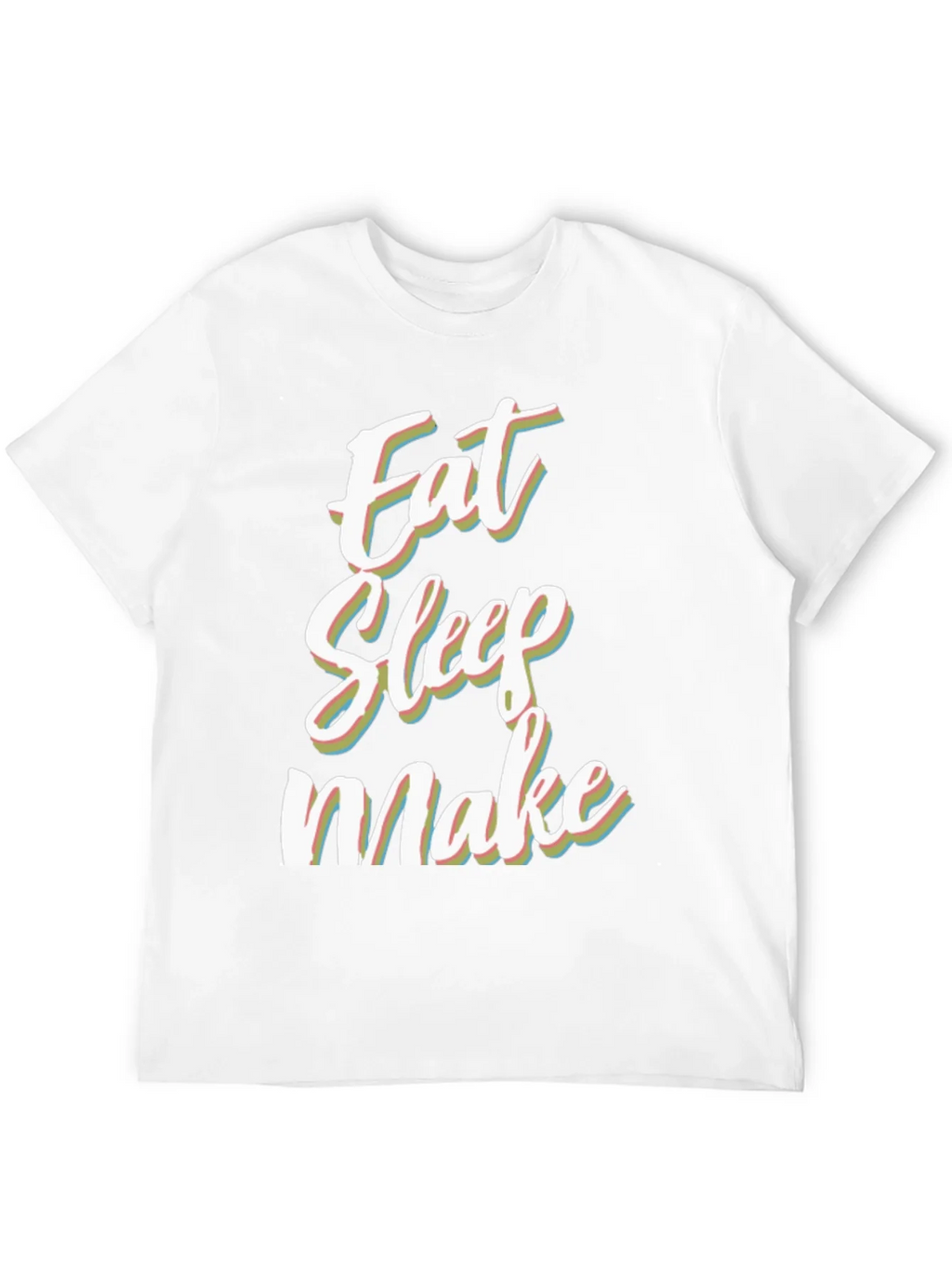 Eat Sleep Make Black Graphic Tee product image 10