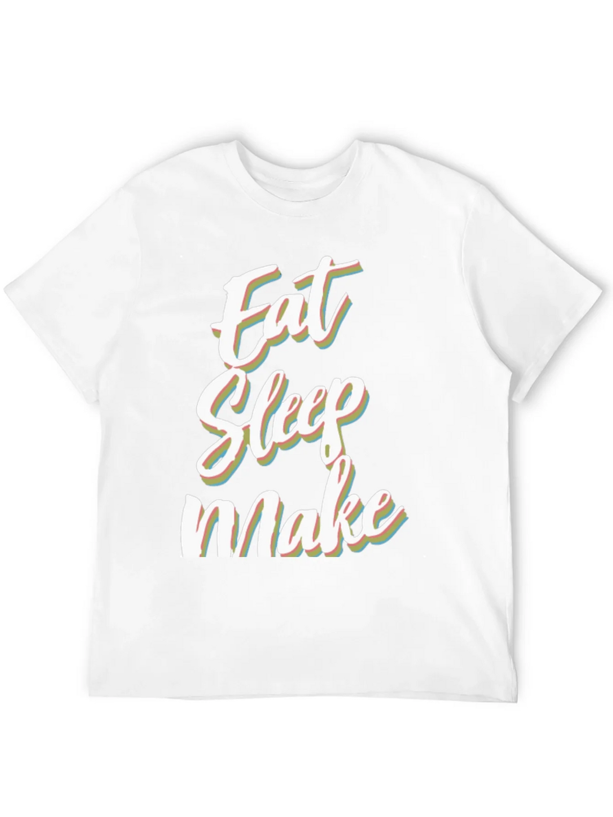 Eat Sleep Make Black Graphic Tee product image 10
