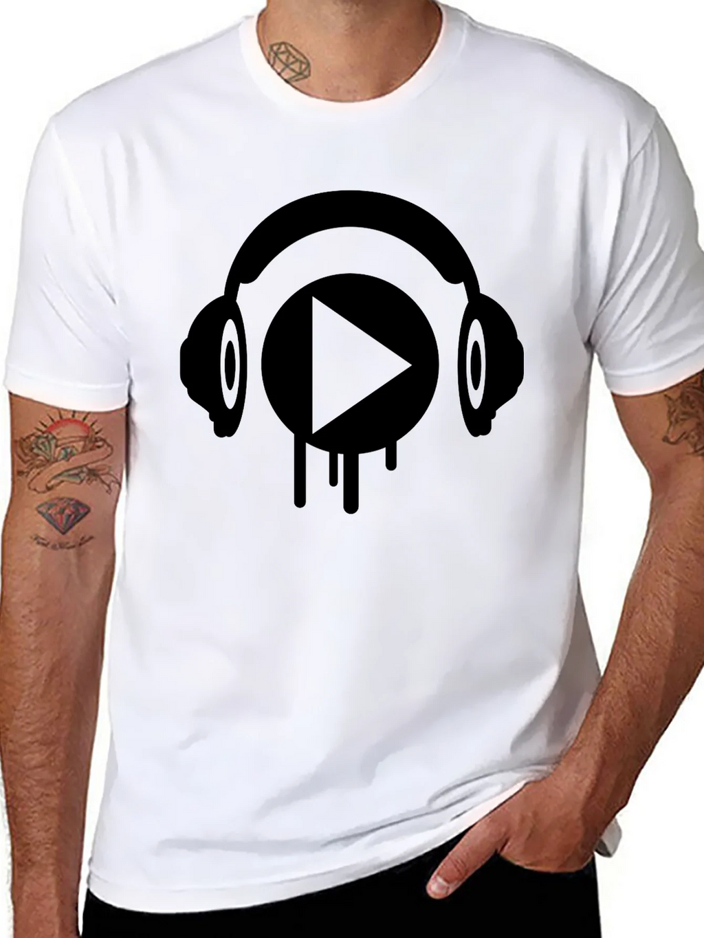 Headphones Play Graphic T-Shirt product image 6