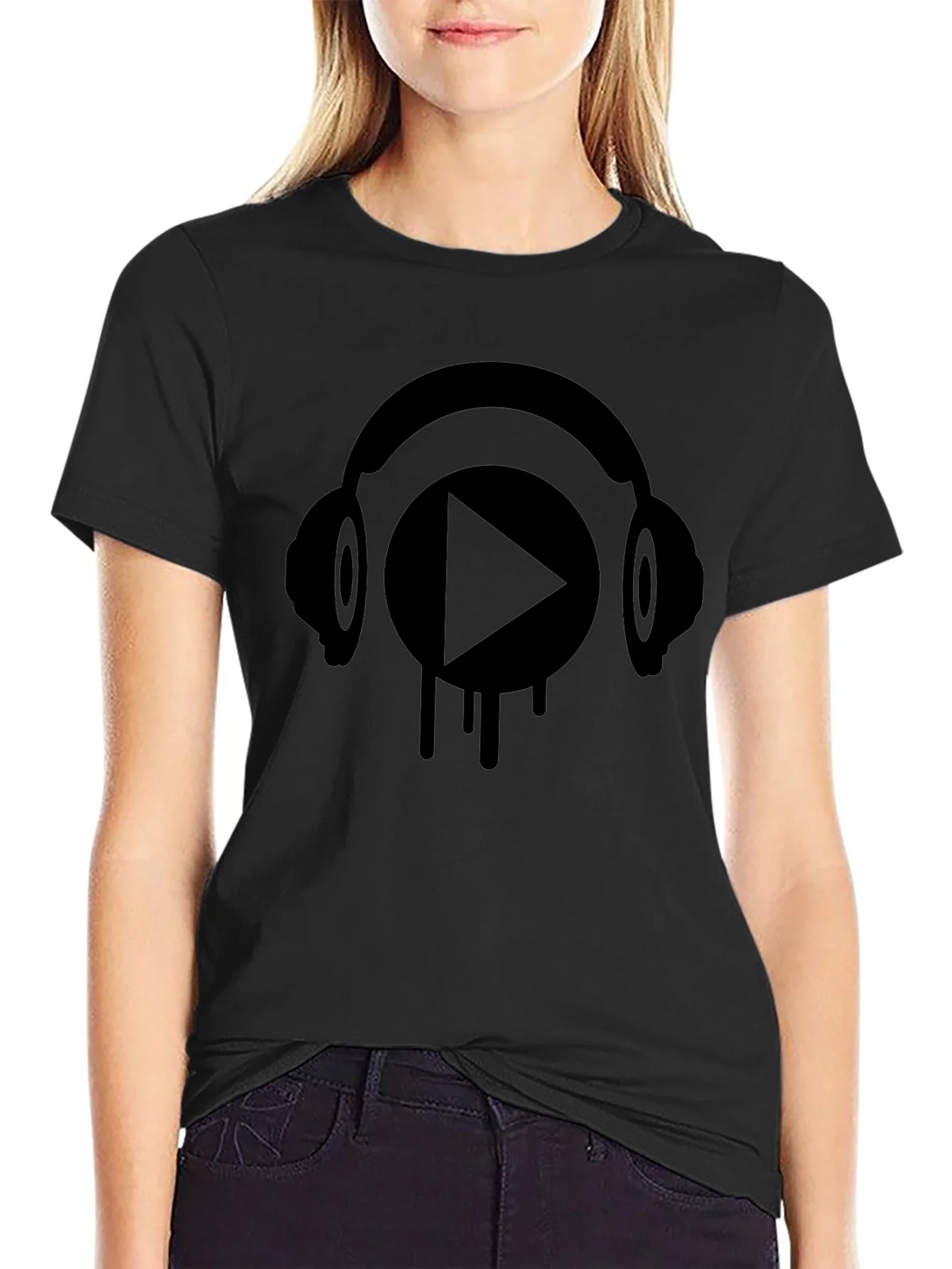 Headphones Play Graphic T-Shirt product image 2