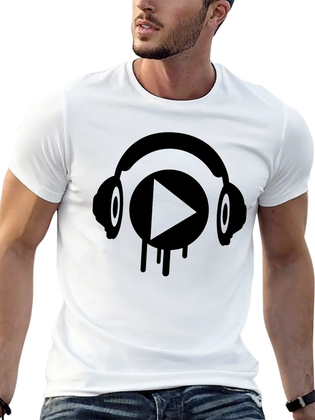 Headphones Play Graphic T-Shirt product image 11