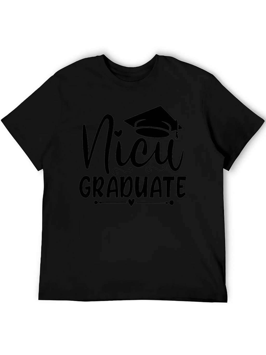 NICU Graduate Black T-Shirt product image 5