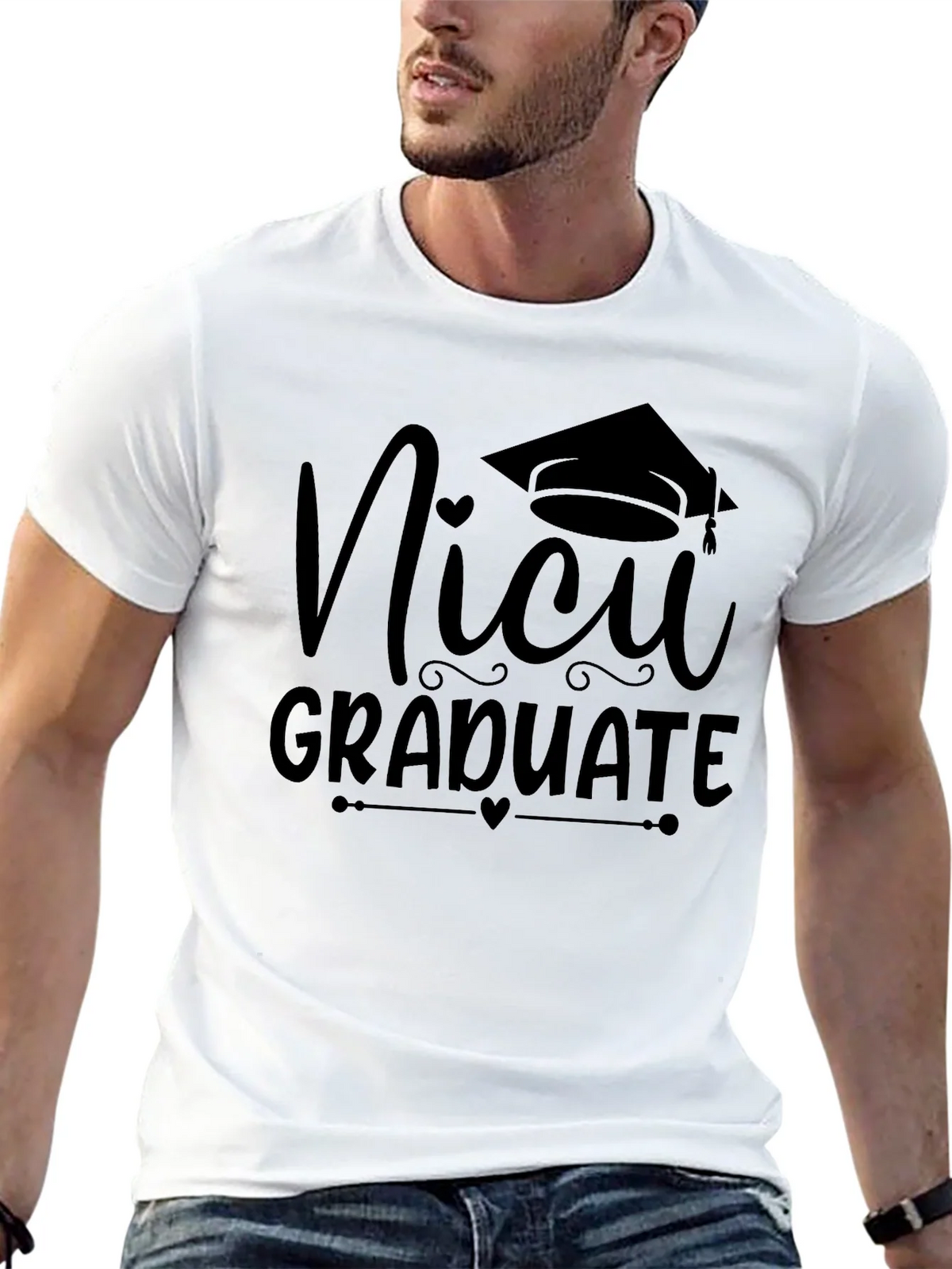 NICU Graduate Black T-Shirt product image 12