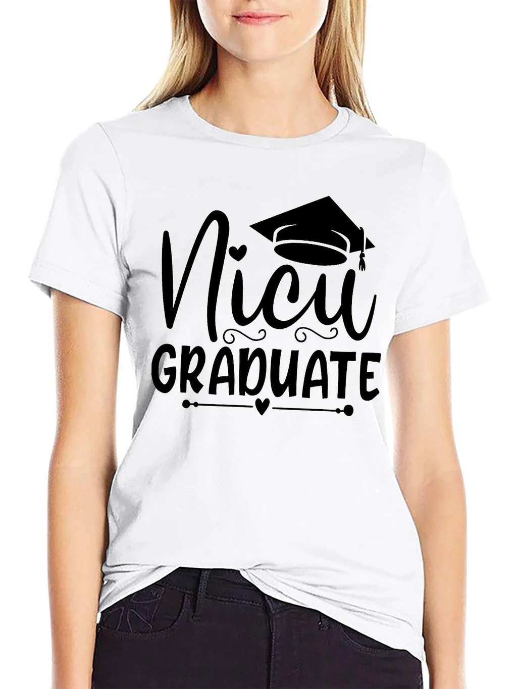 NICU Graduate Black T-Shirt product image 8