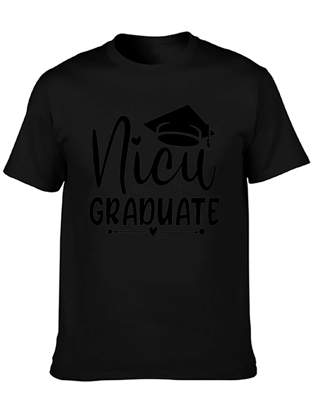 NICU Graduate Black T-Shirt product image 3