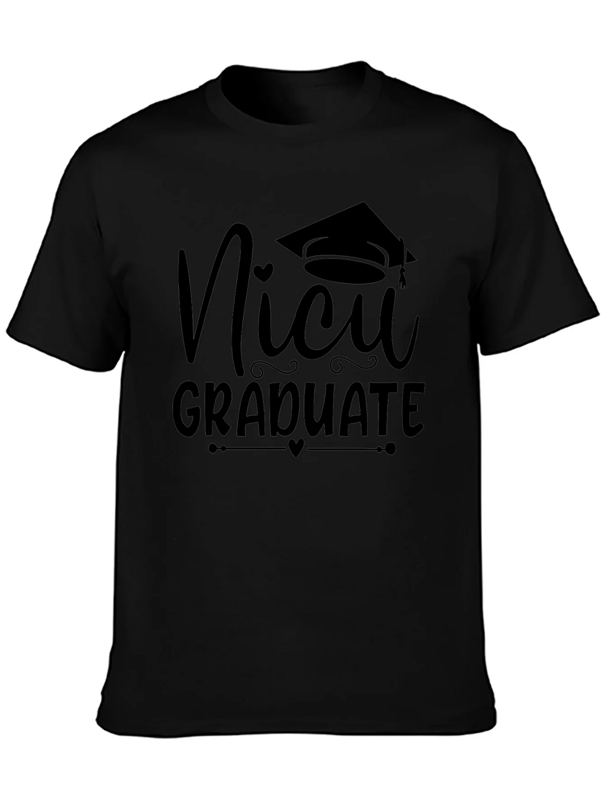 NICU Graduate Black T-Shirt product image 3
