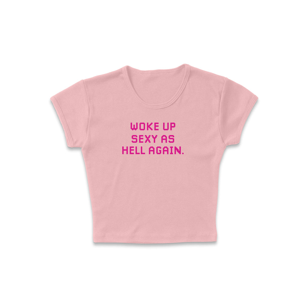 Awake and Sexy Micro Rib Baby Tee product image 5