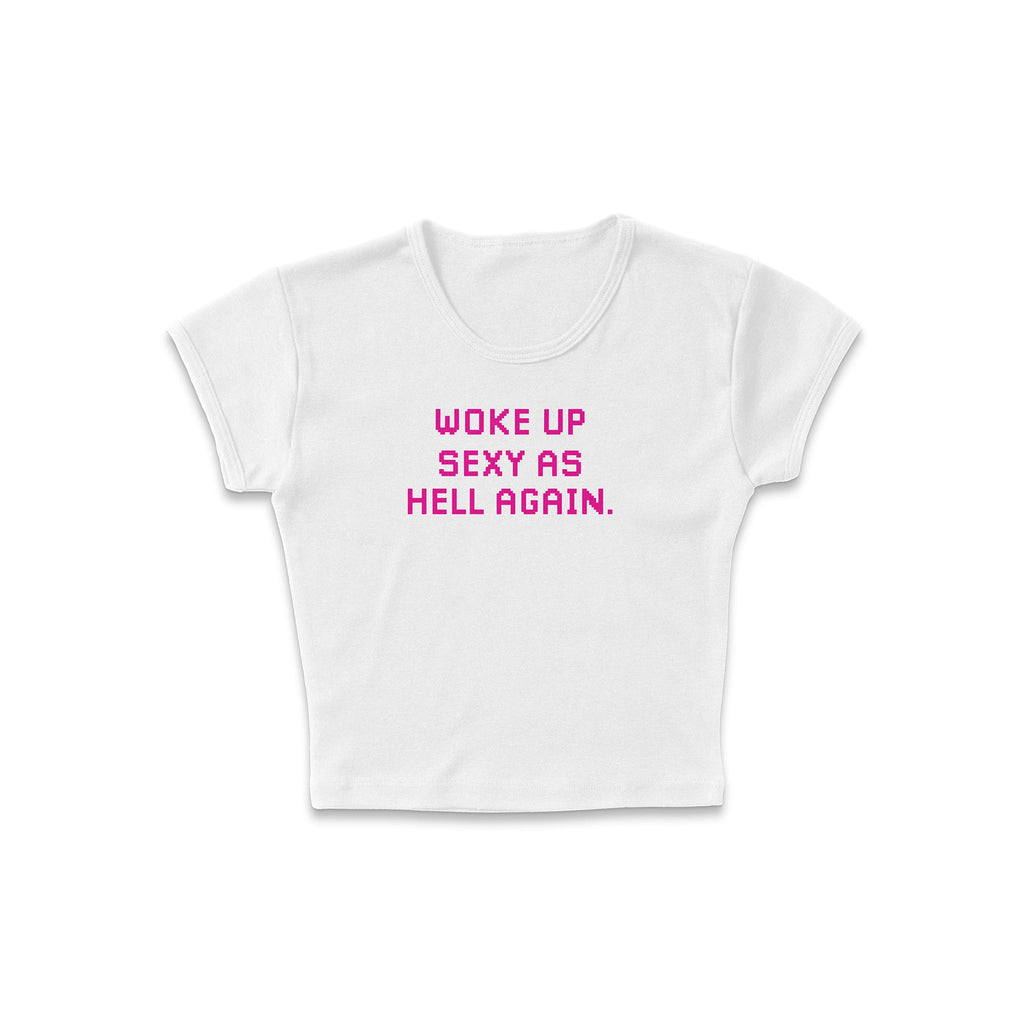 Awake and Sexy Micro Rib Baby Tee product image 3