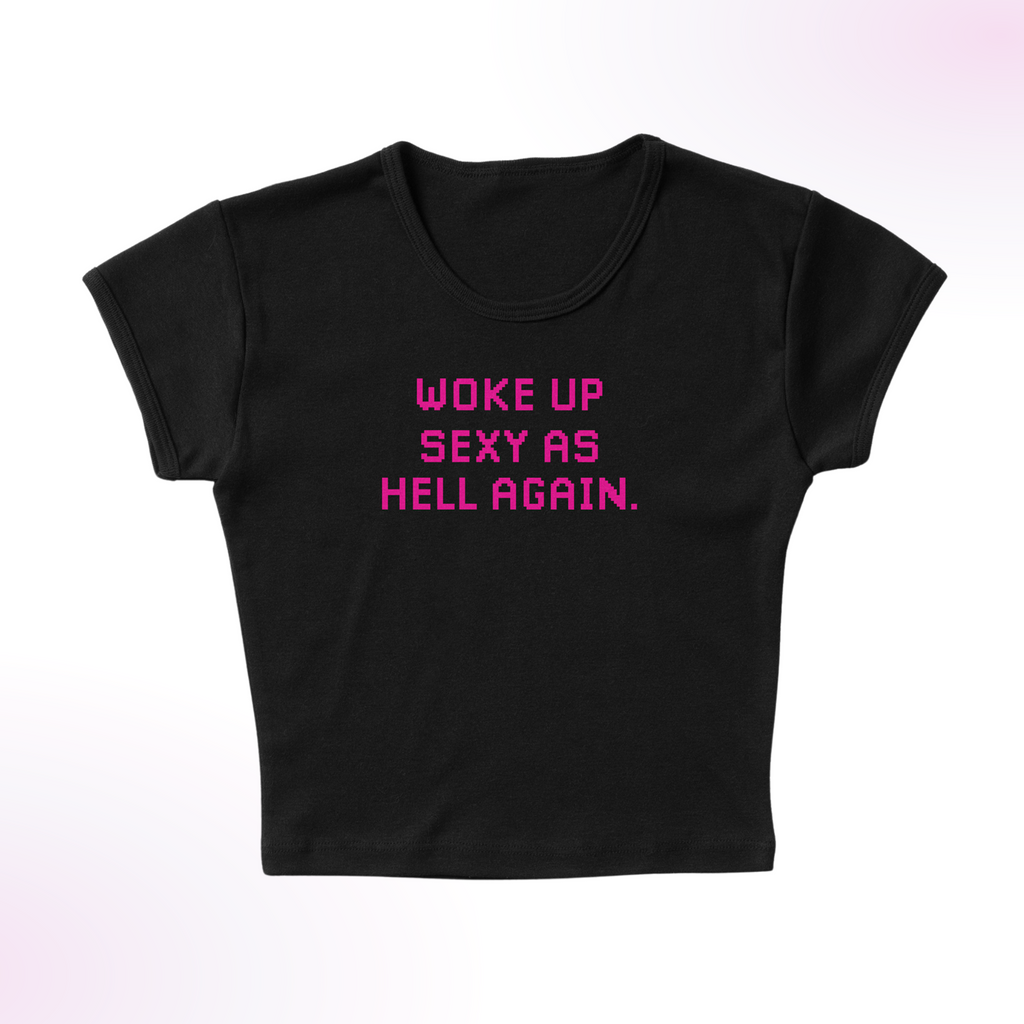 Awake and Sexy Micro Rib Baby Tee product image 1
