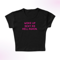 Awake and Sexy Micro Rib Baby Tee product image 1