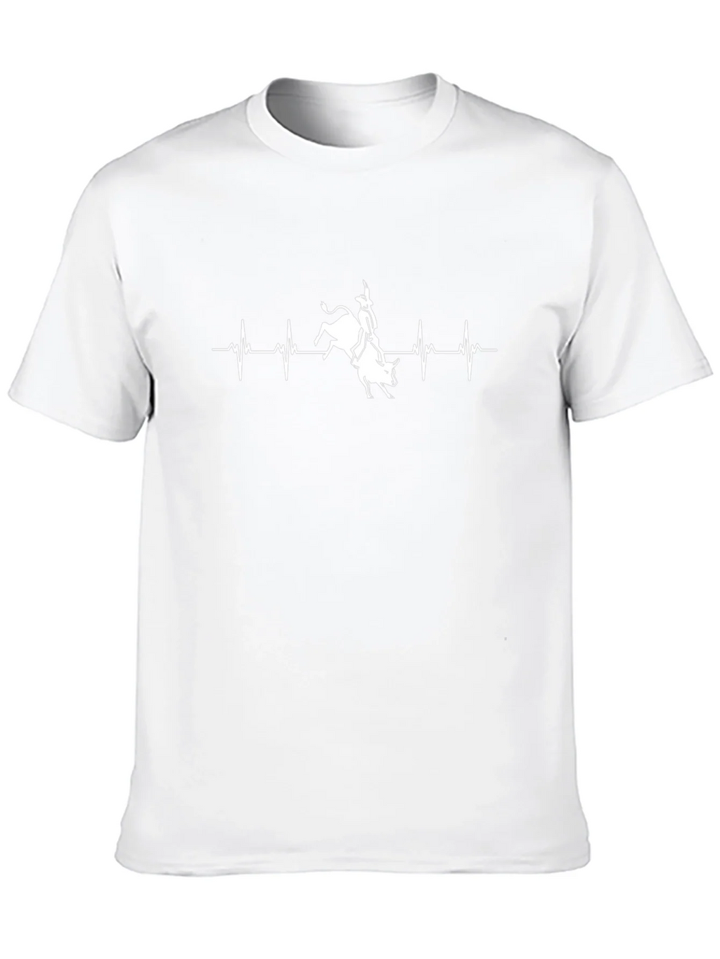Bull Rider Heartbeat Graphic Tee - Black product image 7
