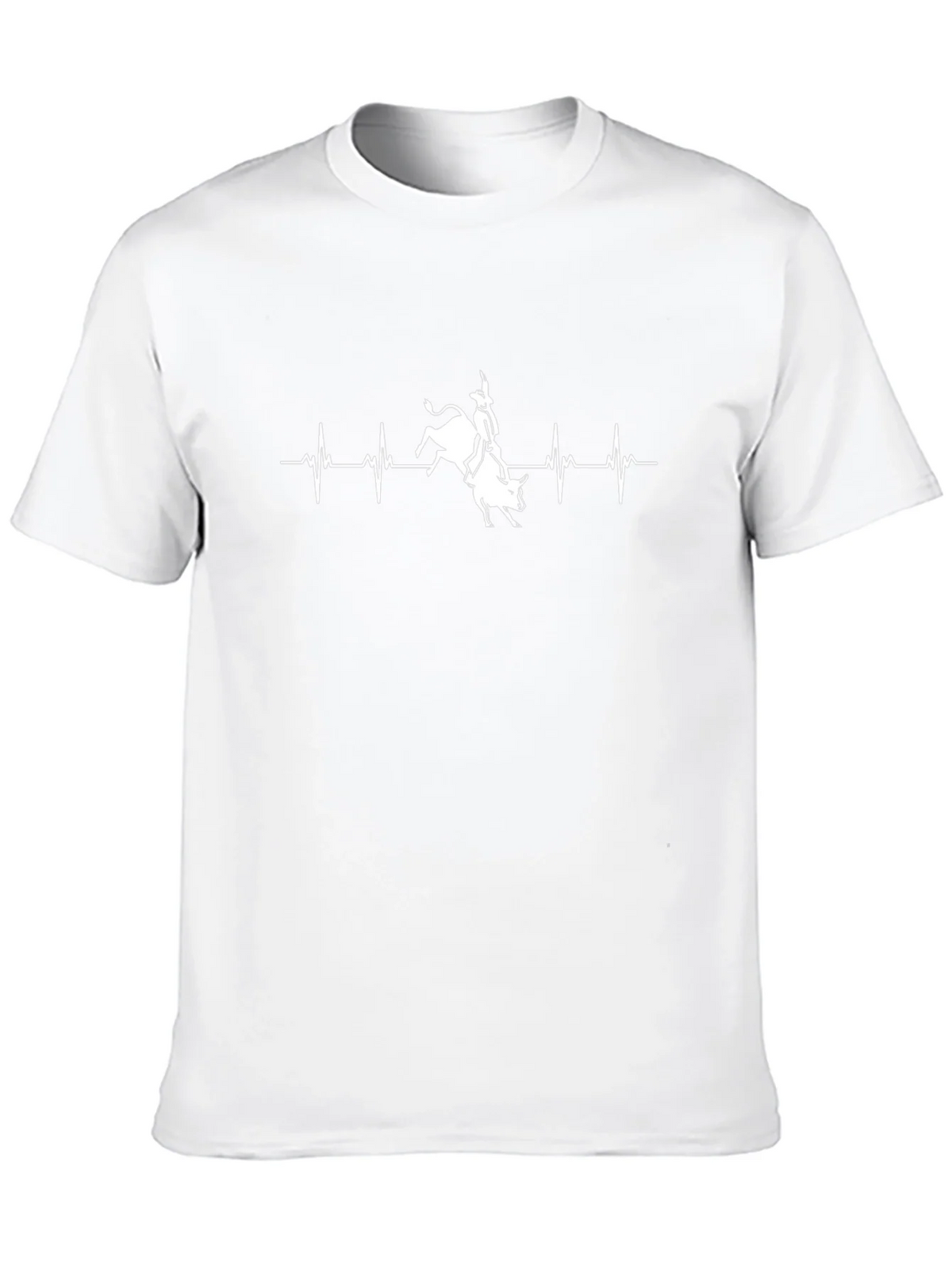 Bull Rider Heartbeat Graphic Tee - Black product image 7