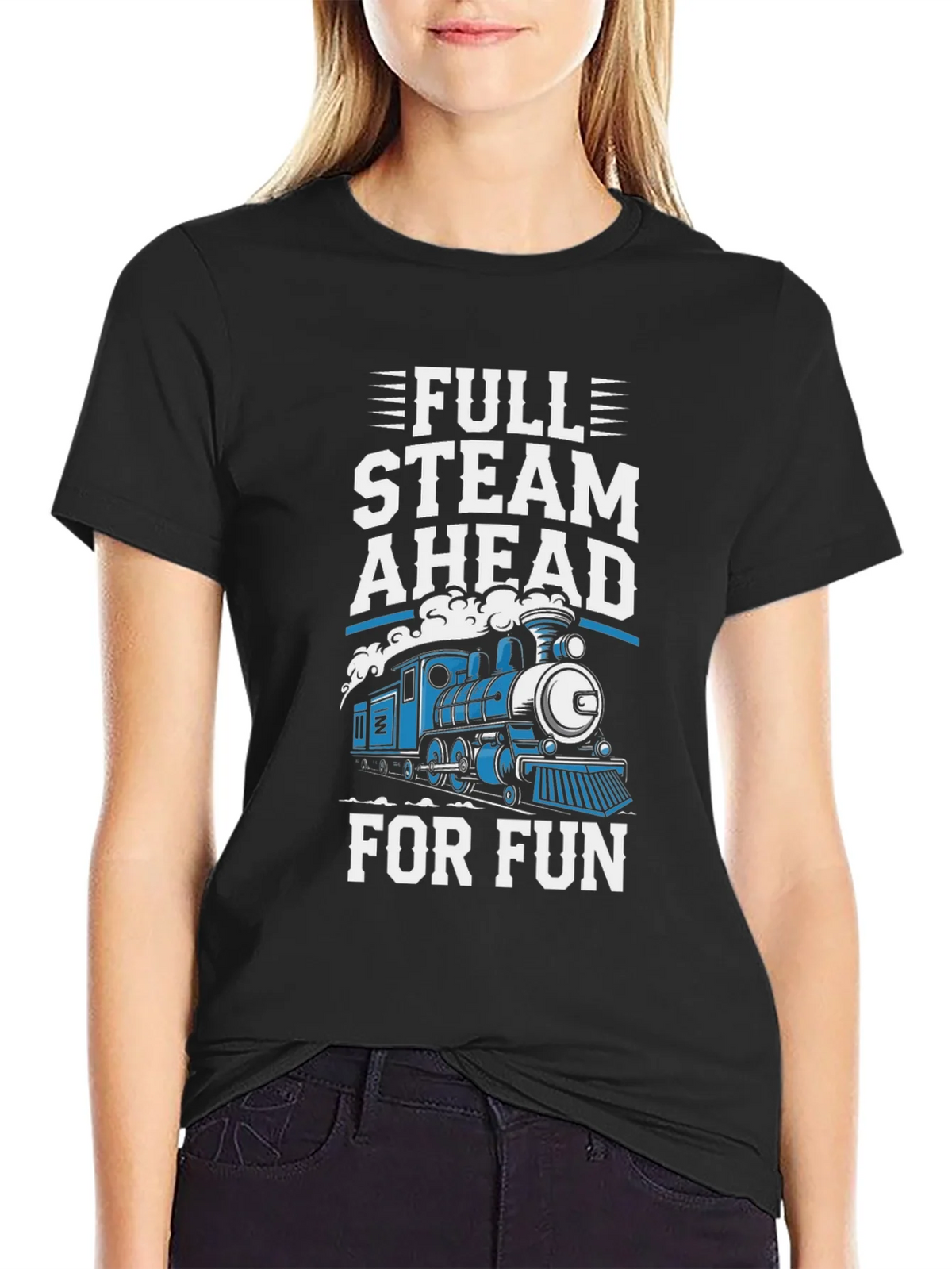 Full Steam Ahead Train T-Shirt product image 2