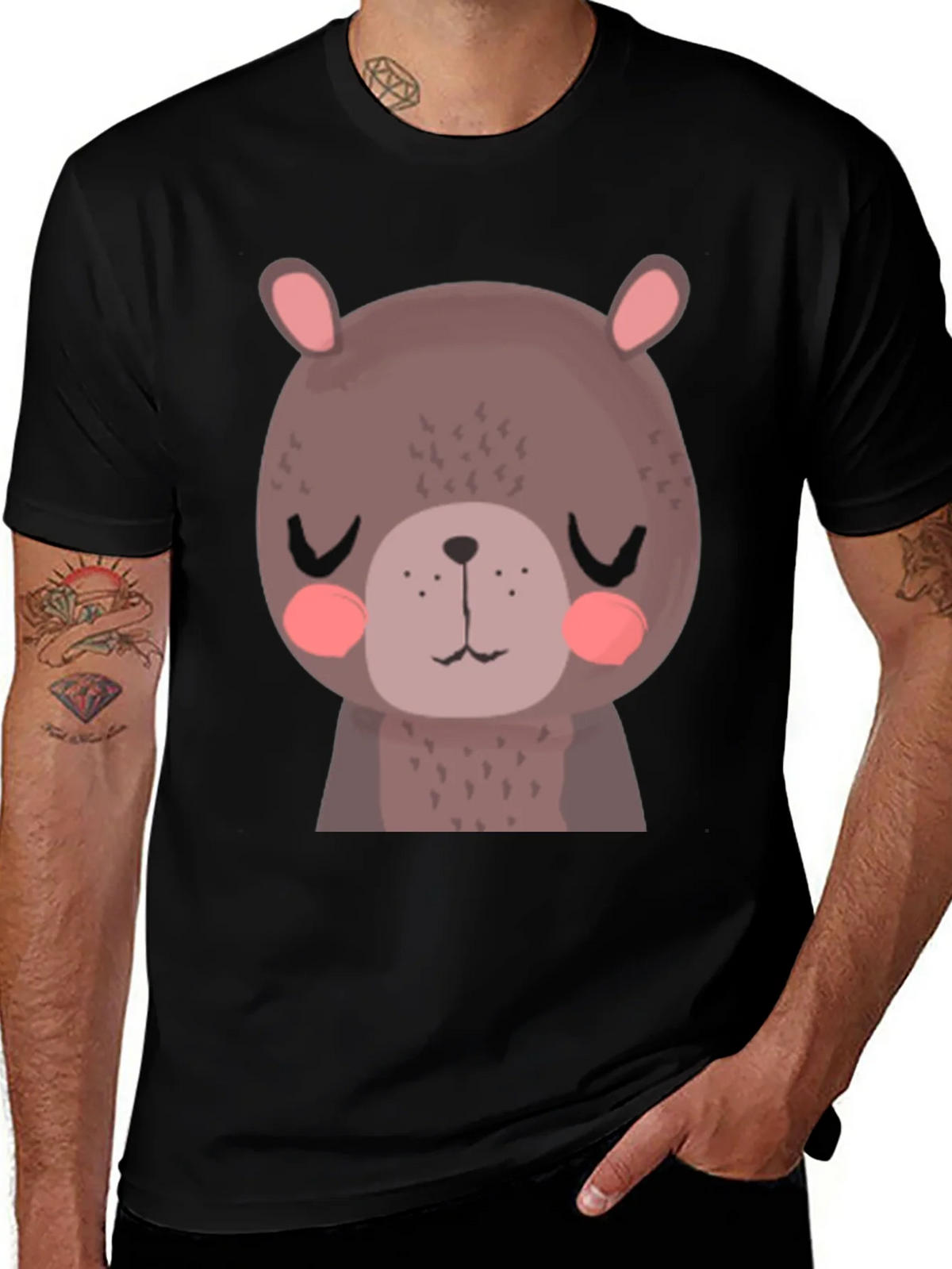 Cute Bear Graphic Tee - Soft Cotton Blend Comfort product image 1