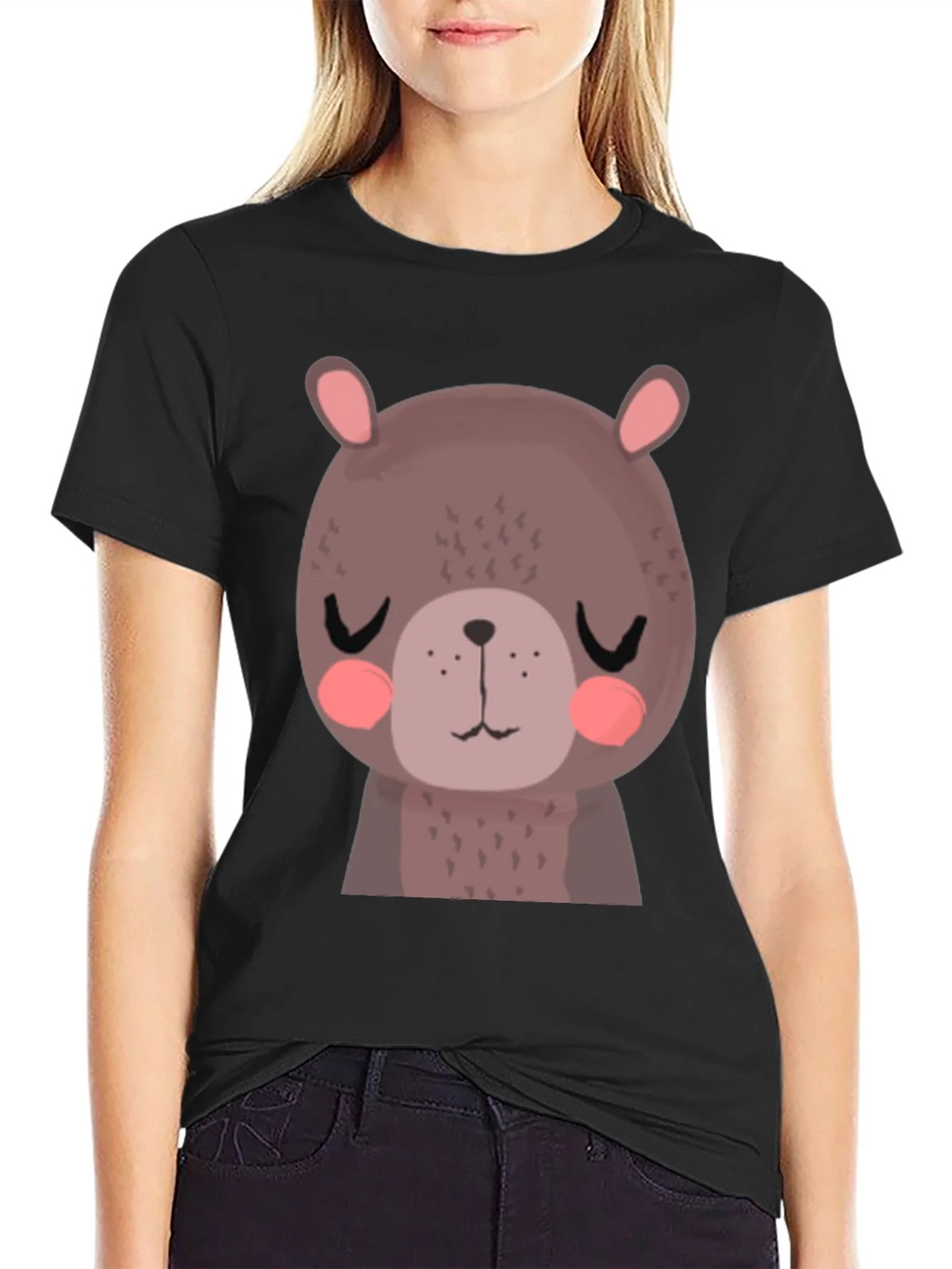 Cute Bear Graphic Tee - Soft Cotton Blend Comfort product image 2