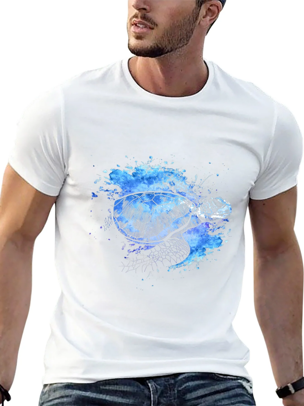 Turtle Splash T-Shirt - Unique Artistic Design product image 12