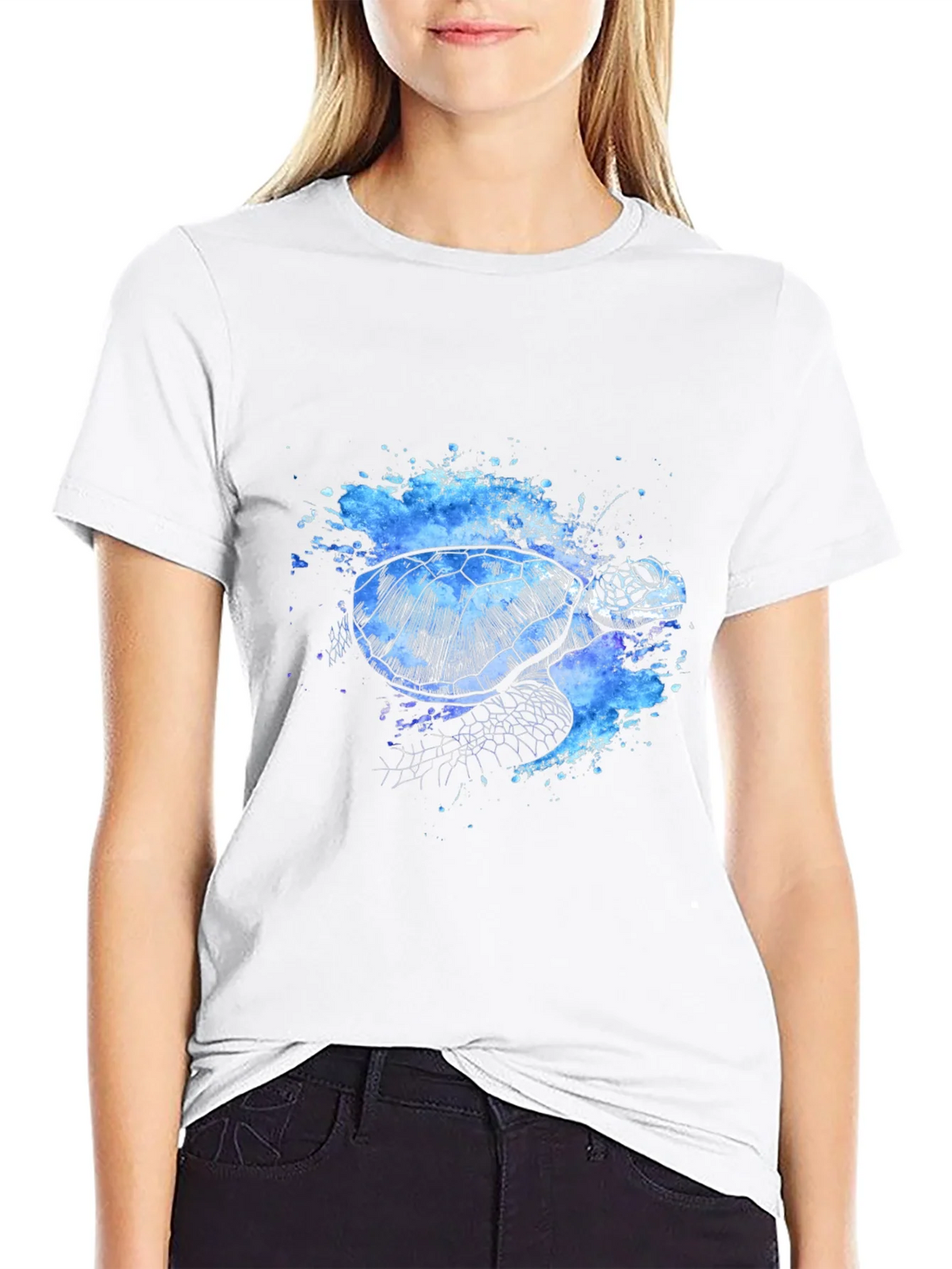 Turtle Splash T-Shirt - Unique Artistic Design product image 8