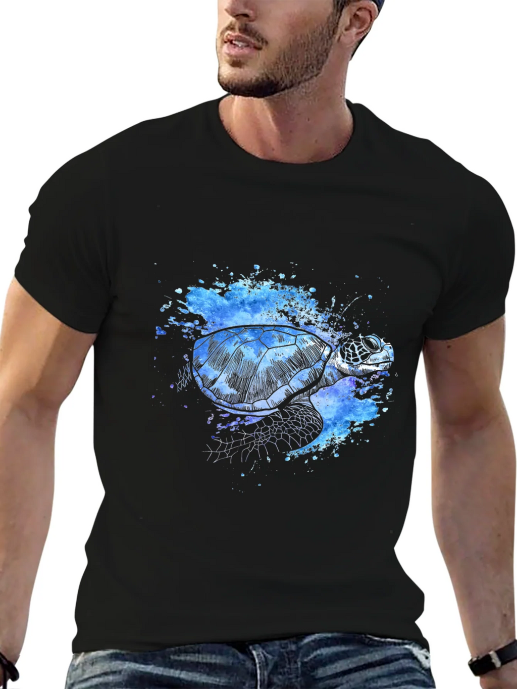 Turtle Splash T-Shirt - Unique Artistic Design product image 6