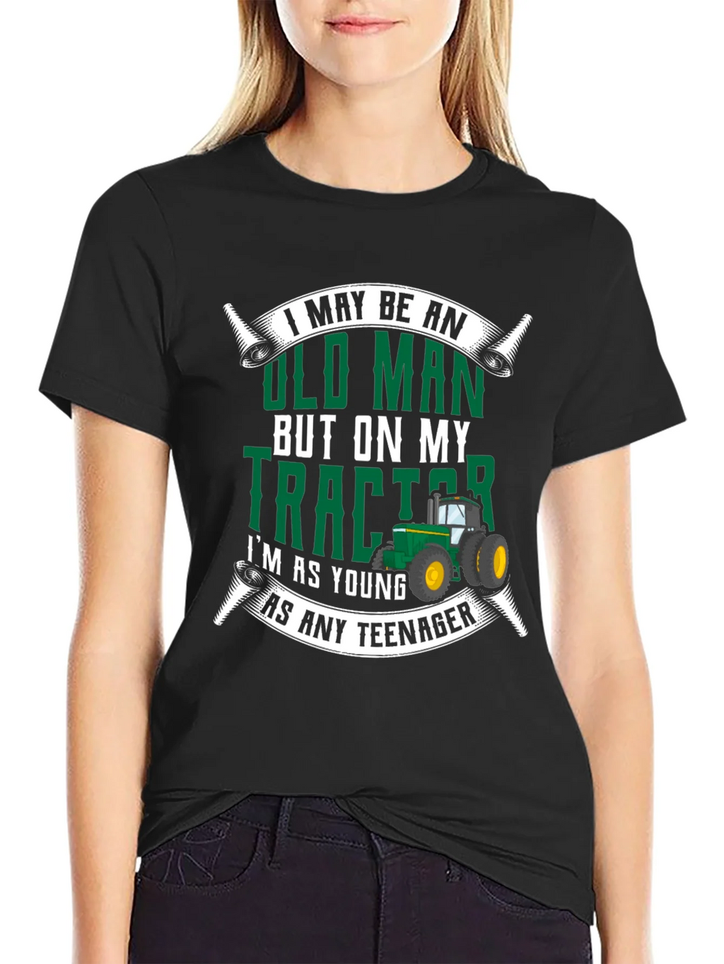 Old Man Tractor T-Shirt - Funny Novelty Gift product image 2