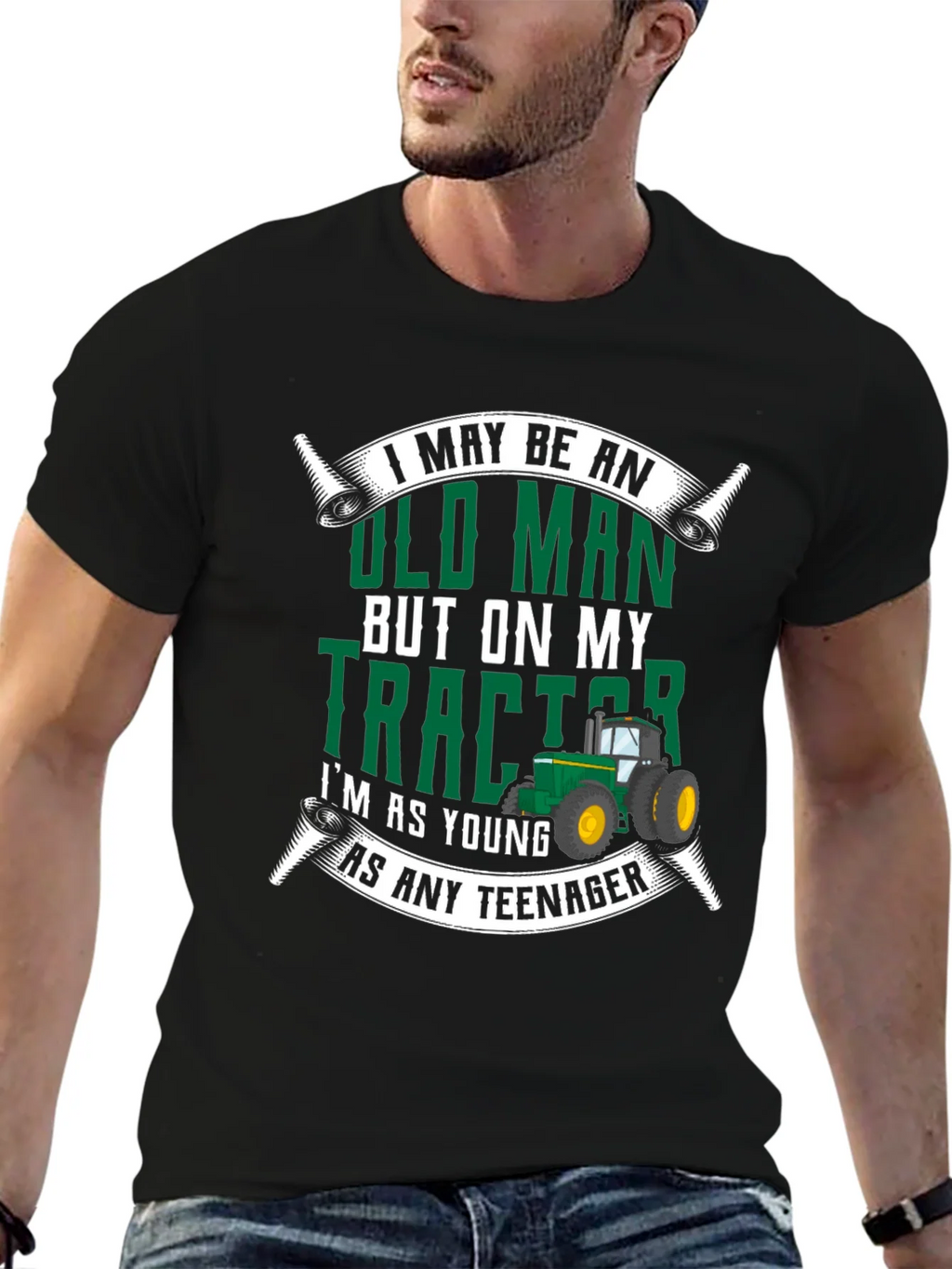 Old Man Tractor T-Shirt - Funny Novelty Gift product image 6