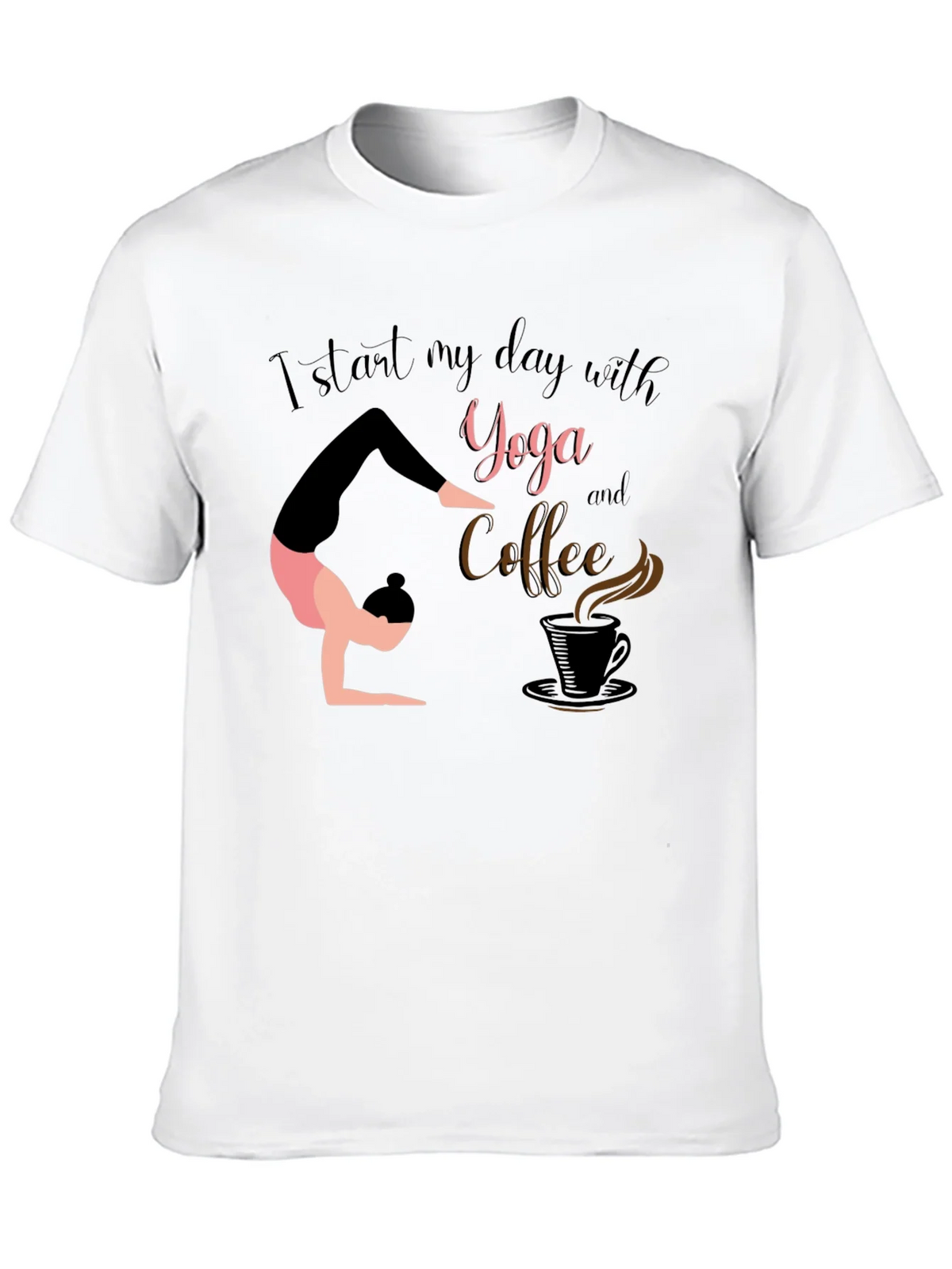 Yoga & Coffee T-Shirt - Start Your Day Right! product image 9