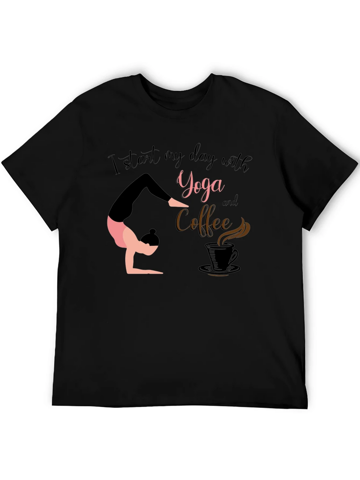 Yoga & Coffee T-Shirt - Start Your Day Right! product image 5