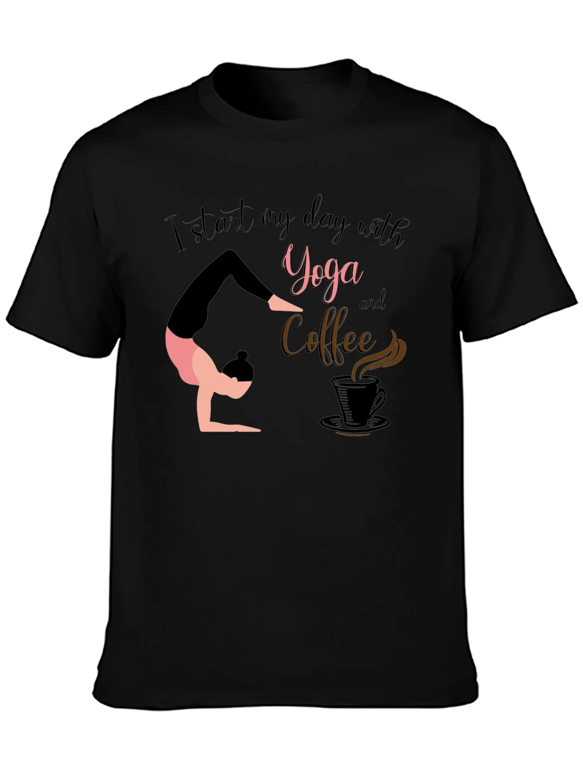 Yoga & Coffee T-Shirt - Start Your Day Right! product image 3